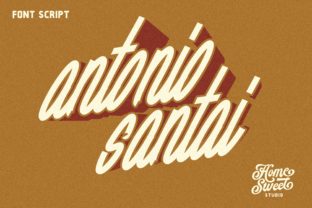 Antonio Santai: A Vintage-Inspired Handwritten Font with Bold Presence