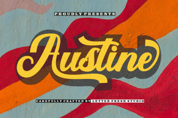 Austine: A Bold Retro Handwritten Font