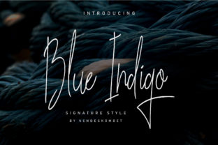 Blue Indigo: A Light Handwritten Font