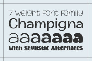 Champigna Family: Modern Sans Serif Design