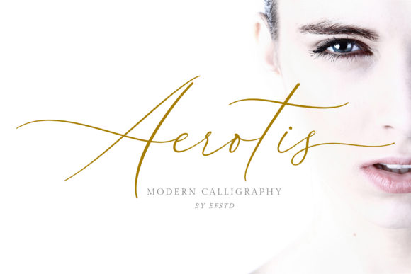 Discover the Elegance of Aerotis: A Handwritten Font That Transcends Design