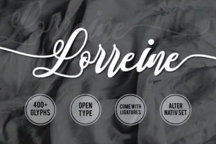 Lorreine Font: A Playful and Elegant Handwritten Typeface for Craft Projects