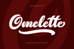Omelette: A Playful Handwritten Font