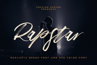 Rapstar: A Bold Handwritten Font with Swashes