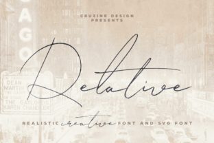 Relative: A Light-Handwritten Font for Contemporary Design