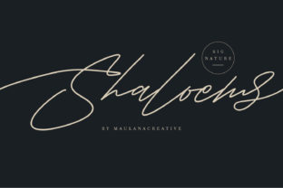 Shaloems: A Handwritten Font with a Unique Spark